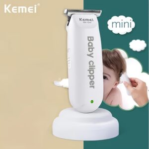 KEMEI Electric Hair Clipper is compact and portable, low noise, gentle shaving, children's family, special sculpting and shearing head artifact, with limiting comb, USB charging, simple operation, easy to shave, mini electric clipper