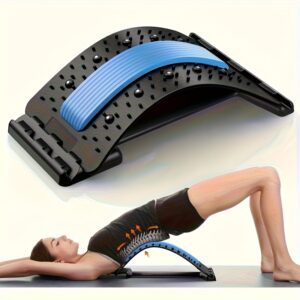 A 3-Level Adjustable Back Stretcher And Posture Corrector - Lumbar Support, Suitable for Ergonomic Training in The Office, Car, Home, And Gym - Durable Structural Design, with Both Convex And Concave Options - Functional Fitness Equipment