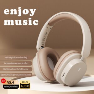 Stylish Wireless for headphones | for head Mounted, Connect 3.5mm Audio Cable as DJ Monitor for headphone, High-Performance, Rechargeable Lithium Polymer Battery, Type-C Charging Port, Colorful Options