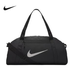 Nike New Arrival Sporty Fashion Casual Polyester Tote Shoulder Crossbody Gym Bag, Unisex Sports Bag, Handbag, Black