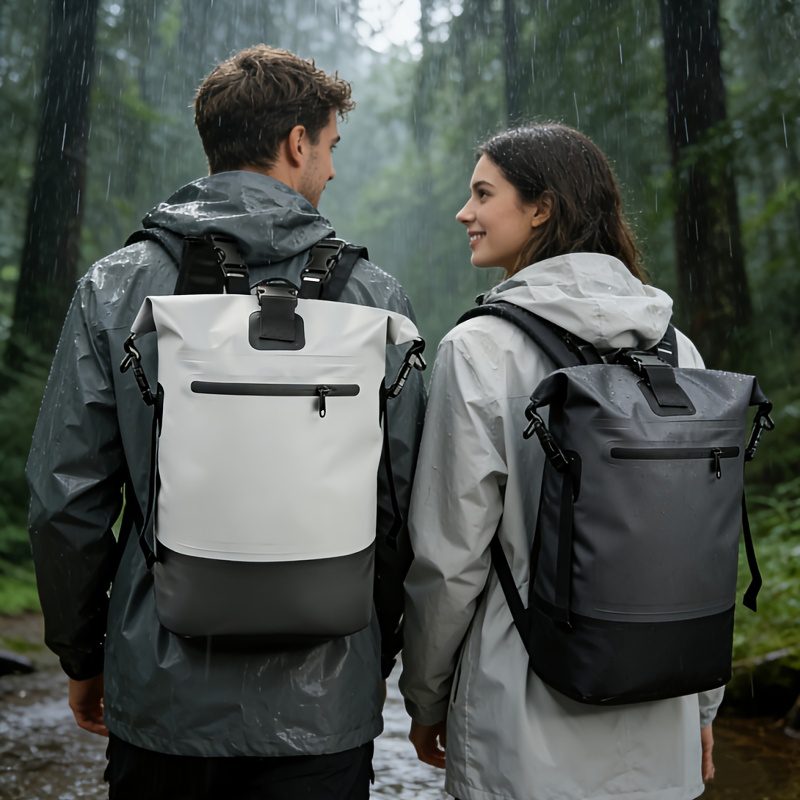 High Quality Backpack - 25L Roll-Top Heavy-Duty Pack | Men's Hiking Backpack for Hiking, Camping, Outdoor Mountaineering, Trekking, Beach Fitness & More: Sports & Outdoor - Image 6