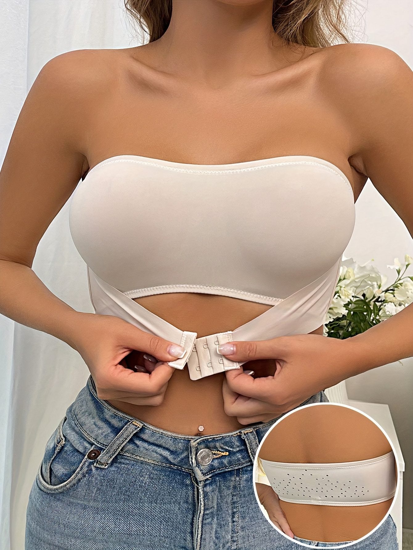 Lightweight And Easy Women'S Strapless Bra Without Underwire - Image 10