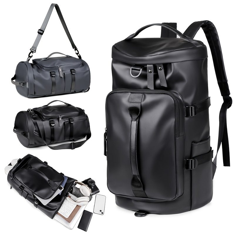 Large Capacity Men'S Backpack, Sports Travel Bag, Gym Tote, Hiking And Trekking Backpack, Cylindrical Shoulder Crossbody Bag - Image 2