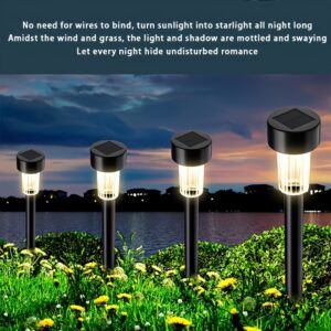 12pcs Solar Outdoor Lawn Lights, Decorative Outdoor Lawn Lights, Halloween Christmas, Holiday Decorative Lights, Suitable for Gardens, Courtyards, Pathways, Patios