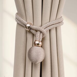 2pcs, New Egg Ball Tieback Curtain Ties, Style, No Drilling or Installation Required, In Stock, Pack of 2
