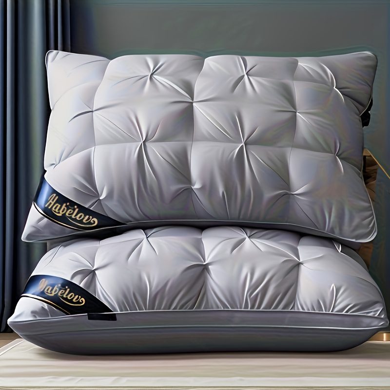 1/2 Luxury Hotel Quality Pillow, Deep Sleep Neck Support, Four Seasons Non-Collapsing High Pillow Core, Hypoallergenic Polyester Fiber Cover, Modern Pillow Design | Soft Texture End, Sleeping Pillow, Cooling Pillow, Neck Pillow, Gift - Image 8