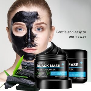 Instant Cleansing & Long-Lasting Oil Control: Bamboo Charcoal -Off Mask 50g. Formulated with Bamboo Charcoal, Jojoba Oil, Lemongrass, and Other Skincare Ingredients for Powerful Absorption. Dries Quickly Upon Application, Instantly Cleanses Pores