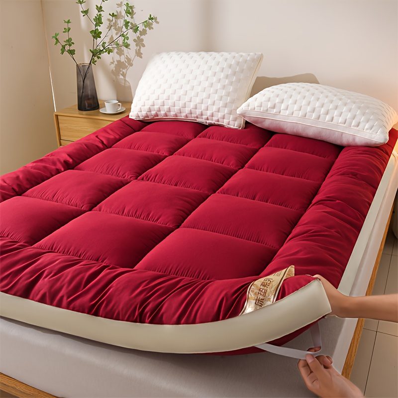 1pc Luxury Mattress Topper, Instant Warmth for Winter Cold Protection, Ultra-Soft, Comfortable, and Thickened Thermal Pad with Four-Corner Straps, Three-Dimensional Quilted Mattress Protector. Skin-Friendly, Breathable, and Fluffy, the Top Choice - Image 7