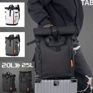 Stylish Men’s Oxford Backpack - Large Capacity, Perfect for School & Travel