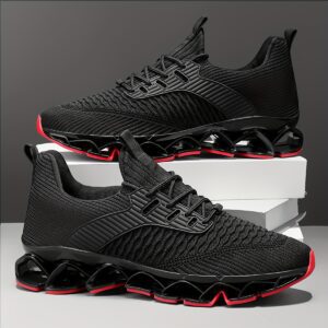 Sneakers, A Pair of Men's Breathable Mesh Sports Shoes - Versatile, Shock-absorbing Casual Shoes Suitable for All Seasons