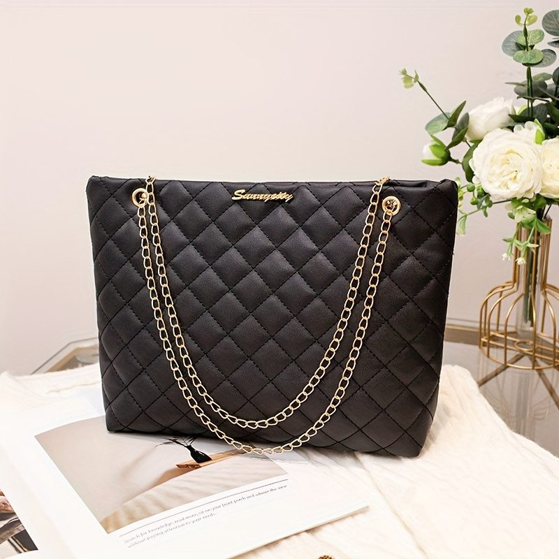 Women's Large Capacity Tote Bag Suitable for //Travel with Removable Strap & Closure - Elegant Embellished Handbag,, Available in / /// (Chinese Manufactured) - Image 3