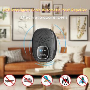 Intelligent Multi-Frequency Ultrasonic Conversion System Leaves Pests with Nowhere to Hide. Indoor Ultrasonic Pest Repellent, Insect Repellent, Suitable for Mosquitoes, Ants, Cockroaches, Mice, Fleas, Beetles And Other Insects, Non-Toxic