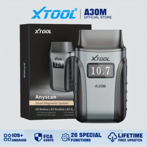 XTOOL Anyscan A30M V2.0 (2026) Wireless OBD2 Scanner, 26+ Reset Services, 22 Languages, Bidirectional Full System Diagnostic Tool, FCA, CAN FD Protocol & Lifetime Free Updates