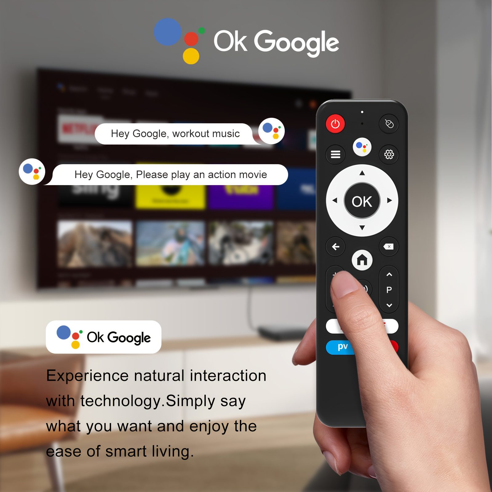 H96 MAX Amlogic S905L3 Quad-Core Cortex-A53@2.0GHz CPU Android 14.0 2gb 16gb TV Stick 4K HD Output 2.4G/5G Dual WiFi BT4.0+ Smart TV Stick Google Voice Assistant, 2T2R Technology, Penta-core ARM Mali-450 GPU, USB2.0*1 - Image 9