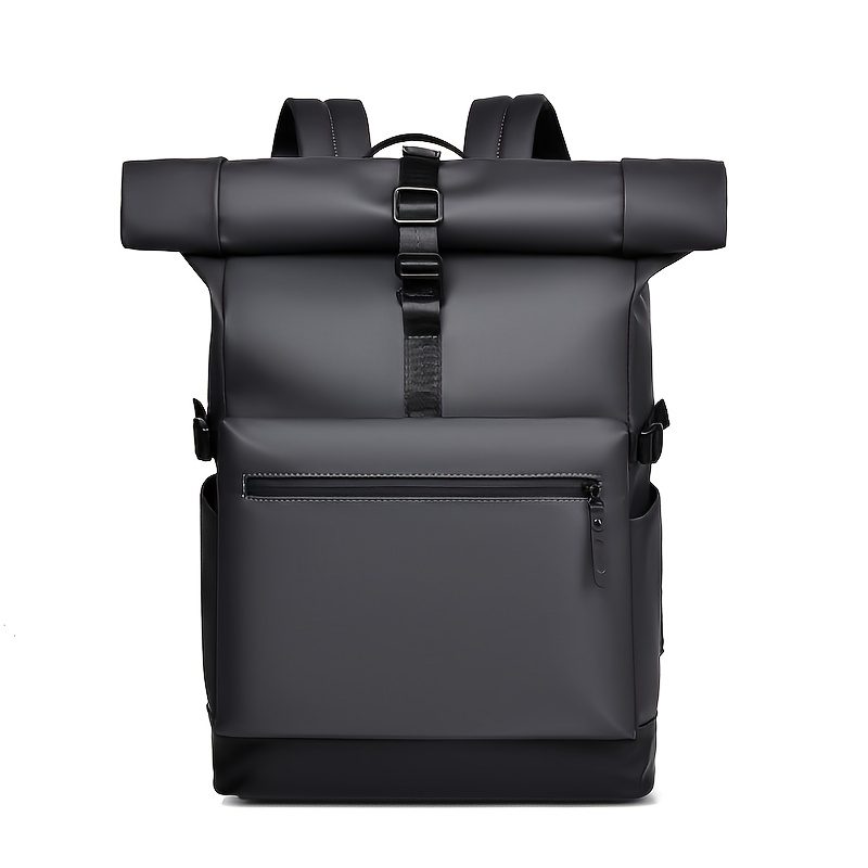 New Functional Style Casual Versatile Single-Shoulder Bag, Large Capacity Solid Color Simple Tote Storage Bag, Business Trip Backpack, Travel Hiking Mountaineering Backpack - Image 6