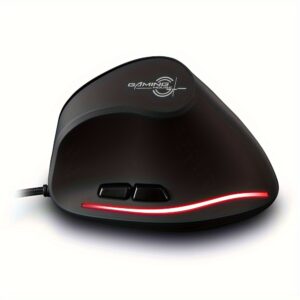 Wired Vertical Ergonomic Mouse Featuring 4 Adjustable DPI Settings, Reaching Up to 3200 DPI, Equipped with 6 Buttons And LED Optical Technology, Suitable for Desktops, Macs, Pcs, Laptops, And Gaming, Model ZELOTES T-20