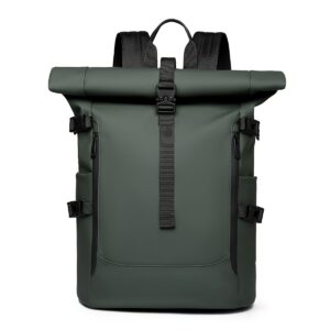 Roll-top Backpack 2025 New Fashion Trend Large-capacity Travel Backpack Commuting Computer Bag Men