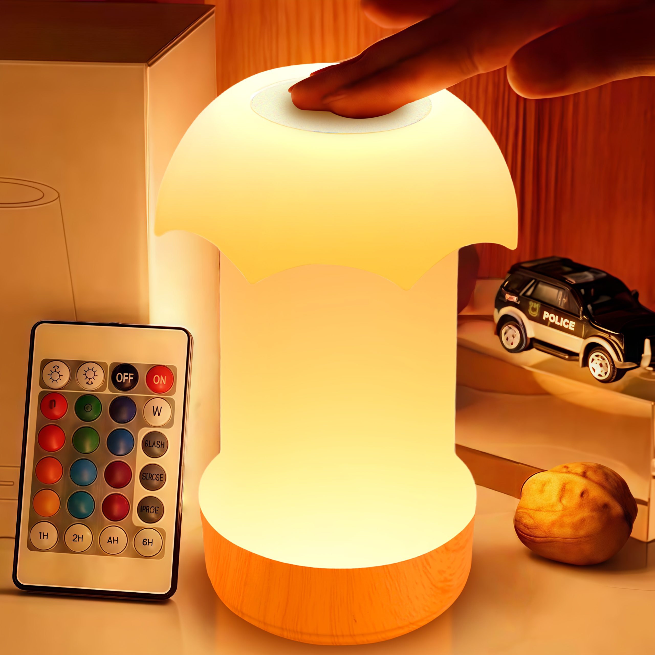 7-Color Touch Night Light Soft Glow Sleep Companion · Light Touch Color Change · USB Charging · Warm Bedside Lamp · One-Touch Dimming · Bedroom/Atmosphere Tool · Long Battery Life! Creative Rainbow Night Light 7-Color Gradient + Soft Light Mode · - Image 3