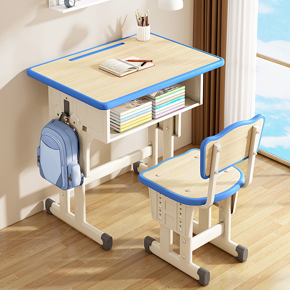 Set of 2 Adjustable Desks And Chairs for Middle School Students, Suitable for Home Use, Ideal for Study And Writing - Image 7