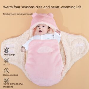 1pc, Thick Autumn/winter Star-patterned Maternity Hospital Blanket, Suitable for Boys and Girls Aged 0-6 Months