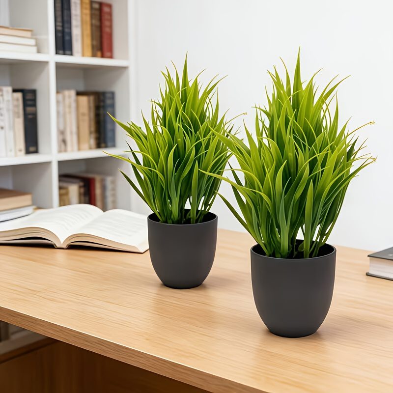 2pcs of Lifelike Artificial Green Potted Plants, Durable, Maintenance-free, and UV-resistant. These Artificial Greenery Pieces Are Suitable for Indoor/outdoor Decor, Perfect for Homes and Offices, Farmhouses and Gardens, and as Four-season Decorative - Image 7