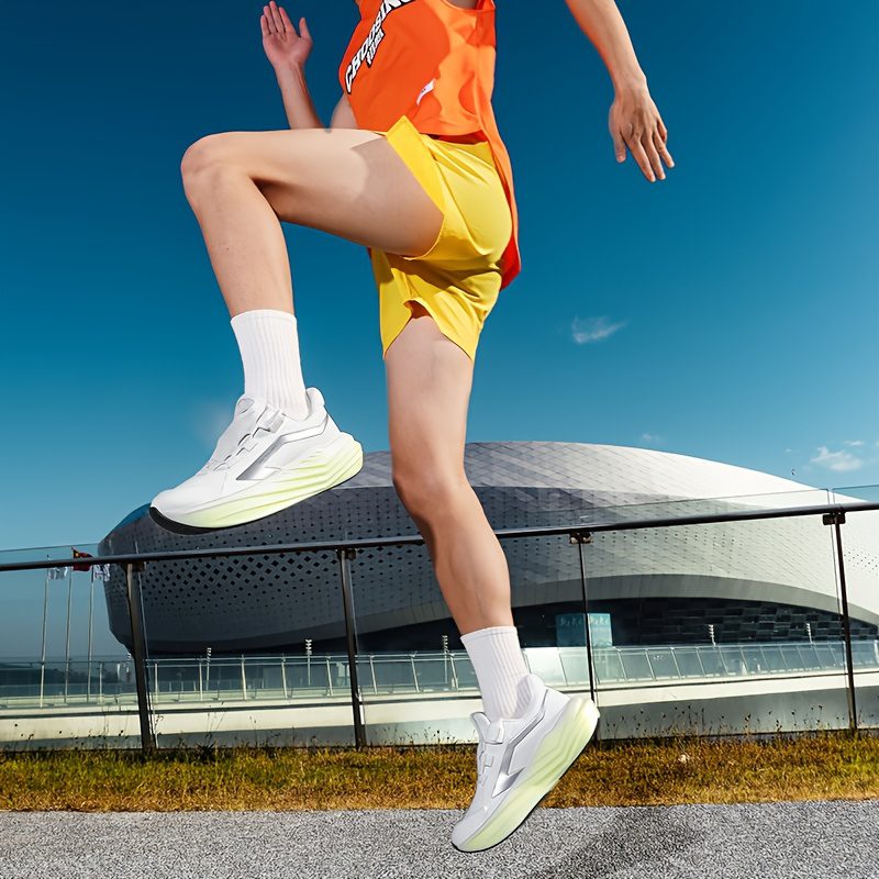 Men'S Casual Sports Shoes | High-Quality Couple'S Road Running and Outdoor Trail Running Shoes, Non-Slip, Wear-Resistant, Suitable for Indoor and Outdoor Use, Fashionable Fitness Shoes, Large Size, Athletic Training Shoes, Solid Color - Image 8