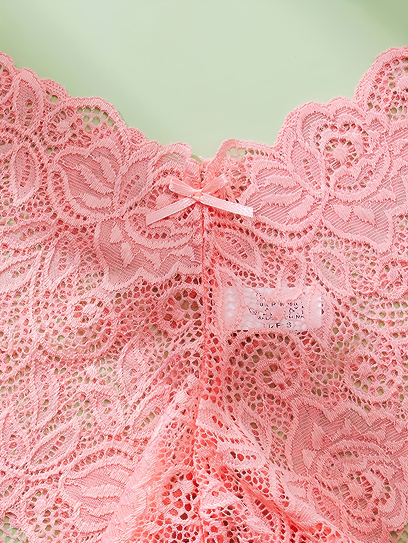 5pcs of Randomly Colored Women'S Low-Rise Lace Panties, Comfortable And Romantic, Perfect for Holiday Parties And Triangle Cut. - Image 7