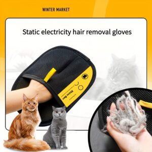 2pcs Household Hair Removal Brush, a Pet Hair Removal Artifact, Electrostatic Hair Removal Gloves, Can Be Reused, Convenient And Fast, Can Be Used in Multiple Environments