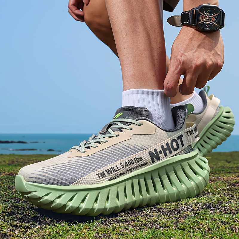 Sneakers, Men's Outdoor Trail Running Shoes, Breathable, Shock Absorption, Lightweight, Soft Sole, Training Mesh, Casual Fashion - Image 10