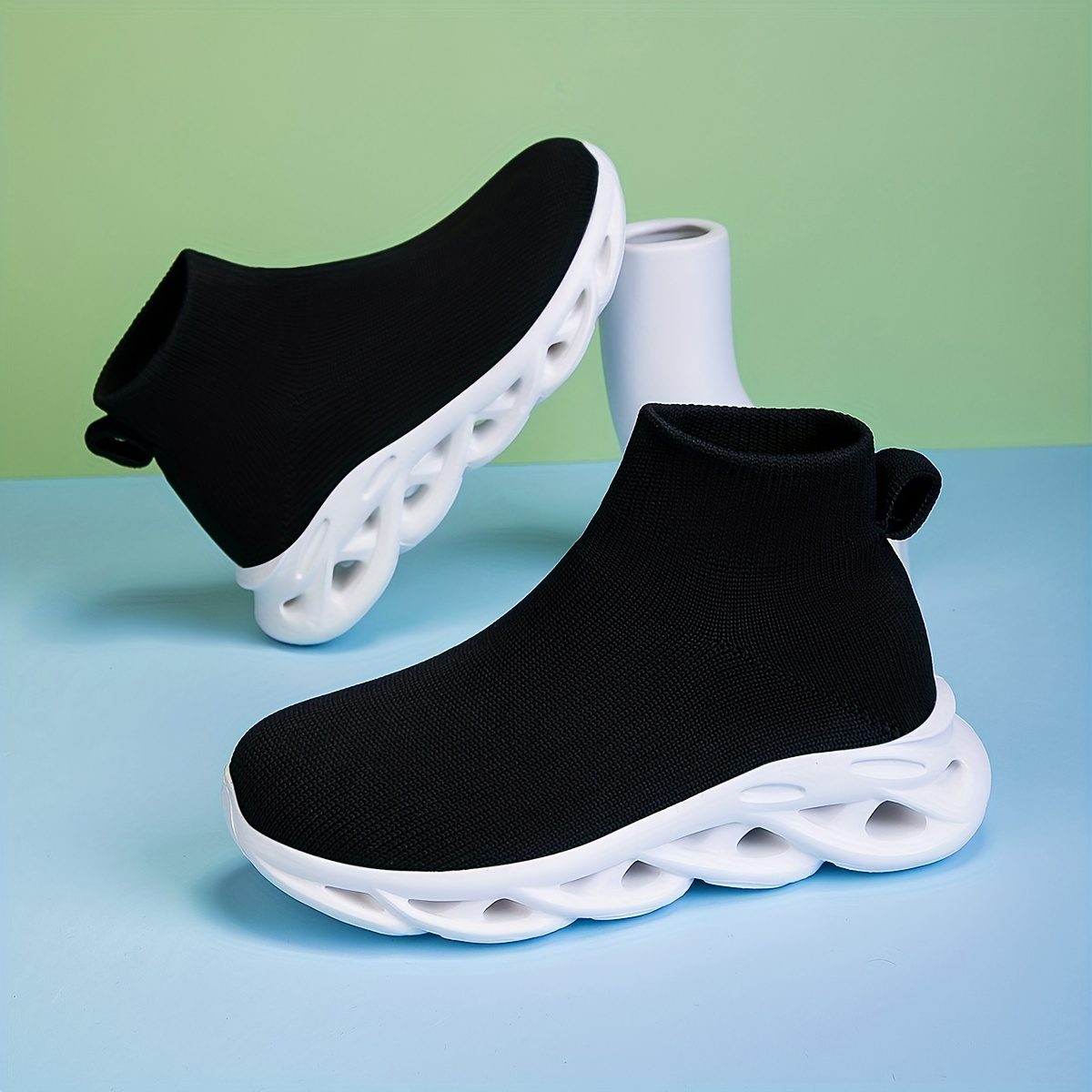 Girls' Casual High-Top Sneakers, Running Shoes - Image 9