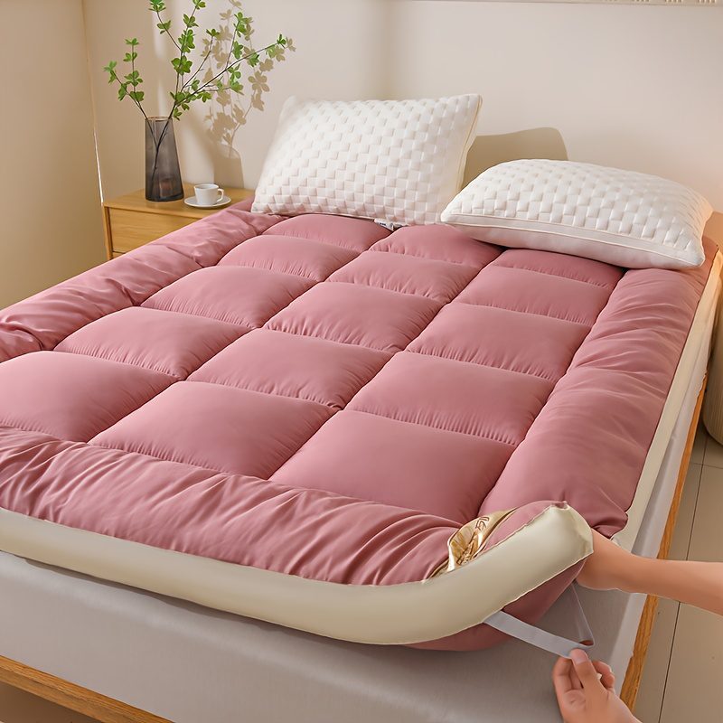 1pc Luxury Mattress Topper, Instant Warmth for Winter Cold Protection, Ultra-Soft, Comfortable, and Thickened Thermal Pad with Four-Corner Straps, Three-Dimensional Quilted Mattress Protector. Skin-Friendly, Breathable, and Fluffy, the Top Choice - Image 8