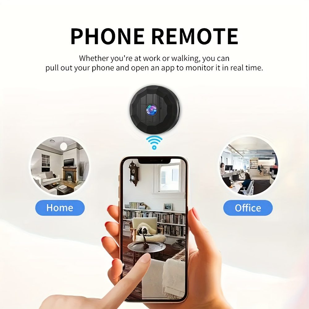 Smart Wireless Security Camera - 2.4GHz WiFi Indoor/Outdoor, USB Rechargeable for Travel/Renters | Home Pet Monitoring, No SD Card, Mobile App - Image 5