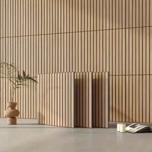 7pcs/14pcs Cycleader 3D Retro Wood Grain Grille Style Self-Adhesive Wall Stickers, Three-Dimensional Grooved Design Realistic Wood Grain Texture, Peel And Stick PVC No Trace Self-Adhesive Wallpaper, Kitchen Waterproof And Anti-Fouling Baffle