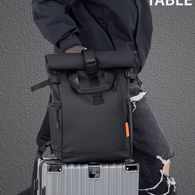 Business Backpack for Men - Large Capacity Laptop Bag with Adjustable Straps, Tablet Compartment & Mesh Bottom Pocket, Durable Oxford, Ideal for College, Work & Travel, College Laptop Bag | Professional Look | Durable Backpack - Image 6