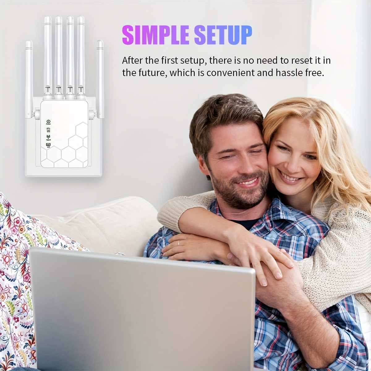 OURLIFE WiFi 6 Extender & Signal Booster, 6-Antenna Network Repeater with Plug & Play Setup, 2.4GHz System for Home/Office, Stable Coverage for Large Houses, Compatible with all WiFi Routers - Image 10