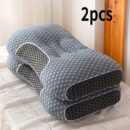 2pcs-black-water-cube-knitted-fabric-black-mesh-neck-and-spine-pillow-2-pack