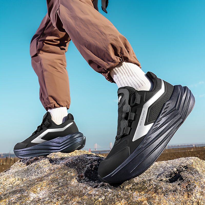 Men'S Casual Sports Shoes | High-Quality Couple'S Road Running and Outdoor Trail Running Shoes, Non-Slip, Wear-Resistant, Suitable for Indoor and Outdoor Use, Fashionable Fitness Shoes, Large Size, Athletic Training Shoes, Solid Color - Image 4