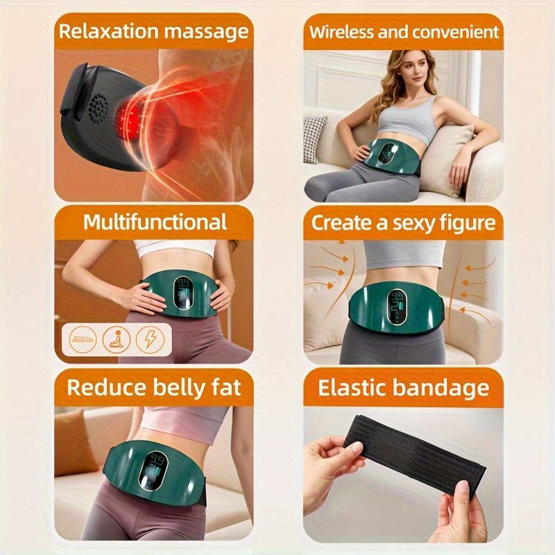 Portable Massage, Loss And Full Body Massager, USB Charging, Intensity Adjustment, Fast Weight Loss 12.7 KG Lazy Weight Loss Machine, Abdominal And Belly, Essential for People with Big Bellies, Elephant Legs, And Beer Bellies - Image 11