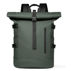 Roll-top Backpack 2025 New Style Women's Backpack, Fashionable and Trendy, Large-capacity Travel Backpack, Commuting Computer Bag for Men