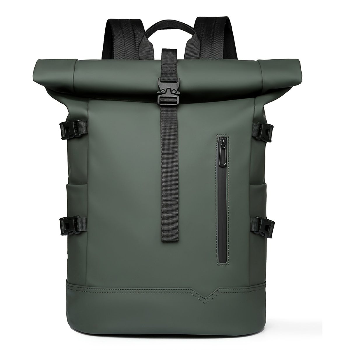Roll-top Backpack 2025 New Style Women's Backpack, Fashionable and Trendy, Large-capacity Travel Backpack, Commuting Computer Bag for Men