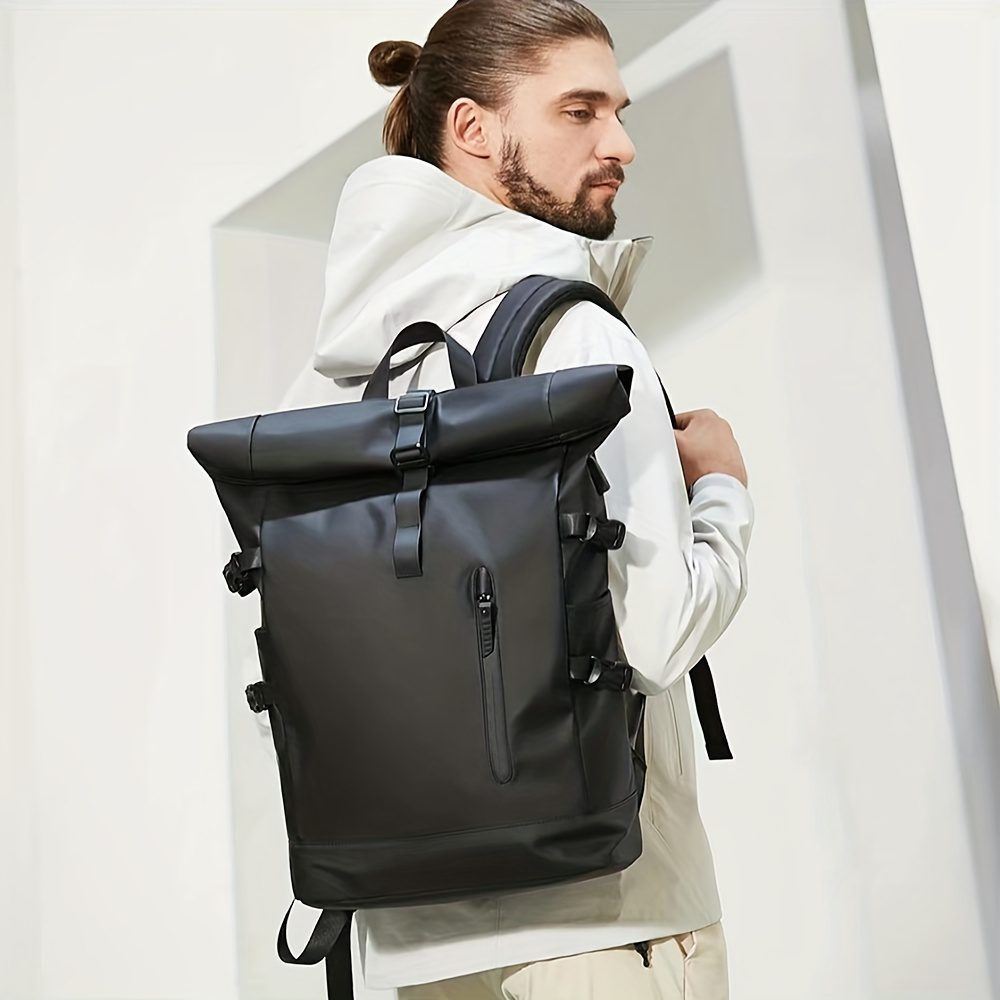 Casual Backpack Fashion Men'S Business Backpack Laptop Large Capacity Student Backpack Travel Casual Oxford Cloth Backpack Suitable for Commuting Outdoor Travel Women'S Minimalist Style Storage Bag - Image 2