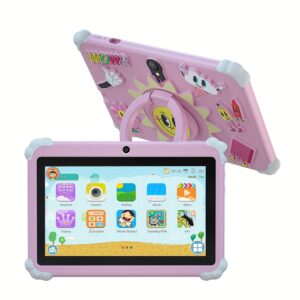 7" Tablet for Kids, 64GB ROM & 4GB RAM, Android 13.0, 1280x800 IPS, Eye Protection Screen, Parental Control, Educational Apps, Dual Camera, Shockproof Case, WiFi 2.4G, USB OTG