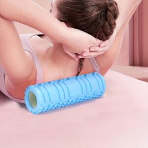 Manual Portable Mini Foam Roller - Professional Massage Roller Suitable for Yoga,, Portable Massager for Gym, Travel & Post-Workout - Compact Foam Roll for & Fascia Release (Ideal for Athletes)