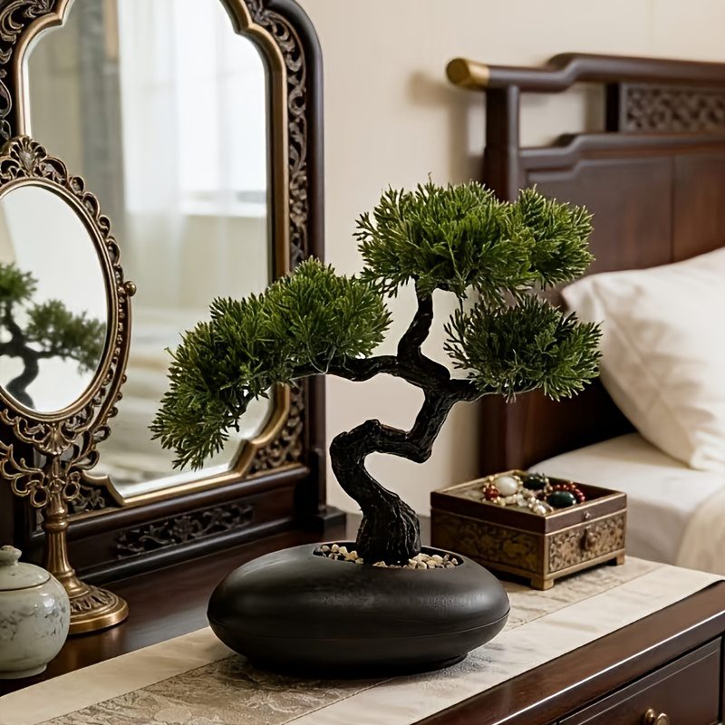 High-End Simulation Welcome Pine Bonsai, Welcome Pine, Maintenance-Free, Uv-Resistant, Ideal for Home And Office Decoration, Perfect Gift for Valentine'S Day, Various Festivals, And Auspicious Gifts, Simulation Welcome Pine - Image 7