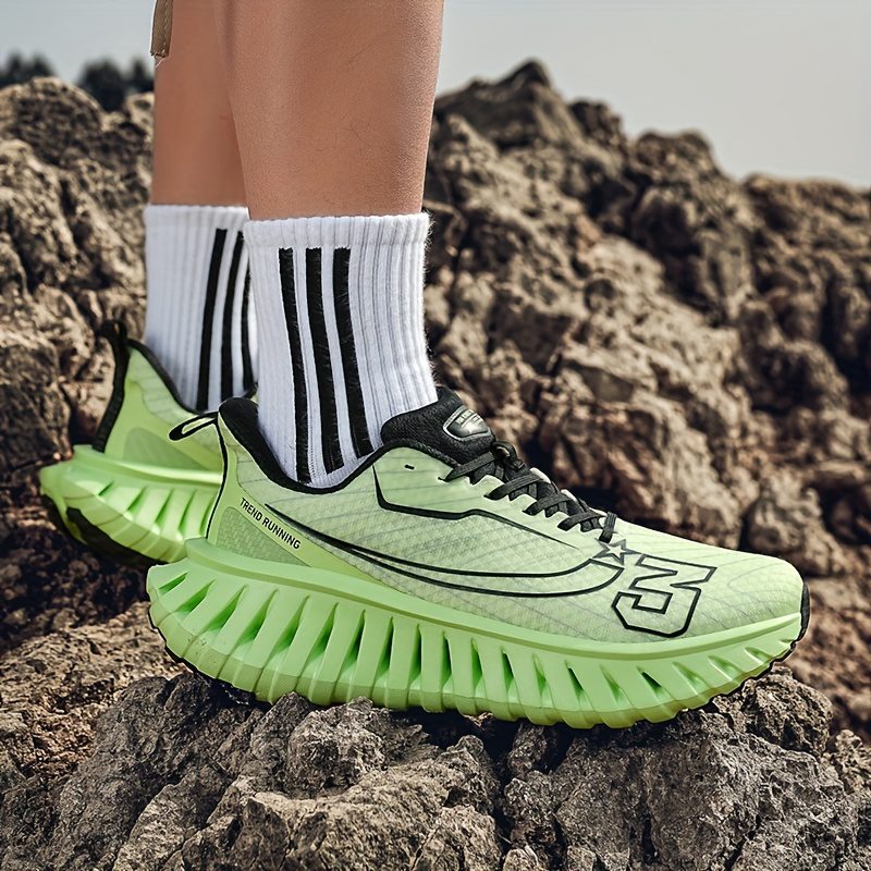 Men's Casual Sneakers, Road Running Shoes, Outdoor Trail Running Shoes, Slip-Resistant and Durable Mesh Breathable Lightweight Hiking Shoes, Indoor/Outdoor Road Running Shoes, Fashion Sneakers, Fitness Shoes, Large Size Shoes, Track and Field - Image 3