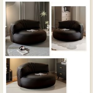 Modern Minimalist Crescent-shaped Lazy Sofa. Suitable for Living Rooms, Bedrooms, Studies, and Office Reading. Soft and Comfortable with Strong Support, Ensuring You Won't Get Tired Even After Lying on It for a Long Time