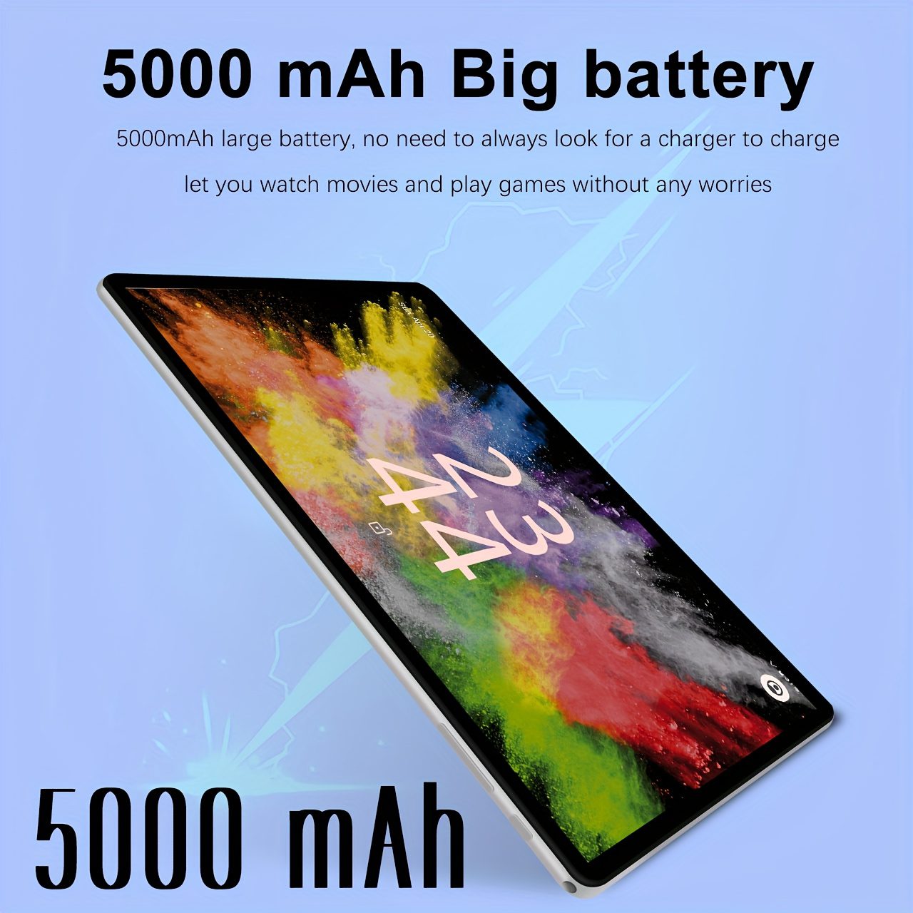 NEW Tablet Android 16 2 in 1 Tablet 10.1-Inch IPS Display 12GB RAM(4GB+8GB Expand) 128GB ROM, Support 1TB TF Card Extension, with Keyboard, Mouse, Stylus, Holder Case, 5G Wi-Fi & Wireless, GMS, Tablet, Pad - Image 10