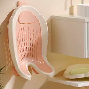 Foldable Bath Seat Suitable for Sitting & Lying Down - Non-Slip Shower Chair with Space-Saving Design, Lightweight Sturdy PP Frame for,, Bathing - Portable Foldable Bath Accessory for Home Use, Hip Cleaning Solution