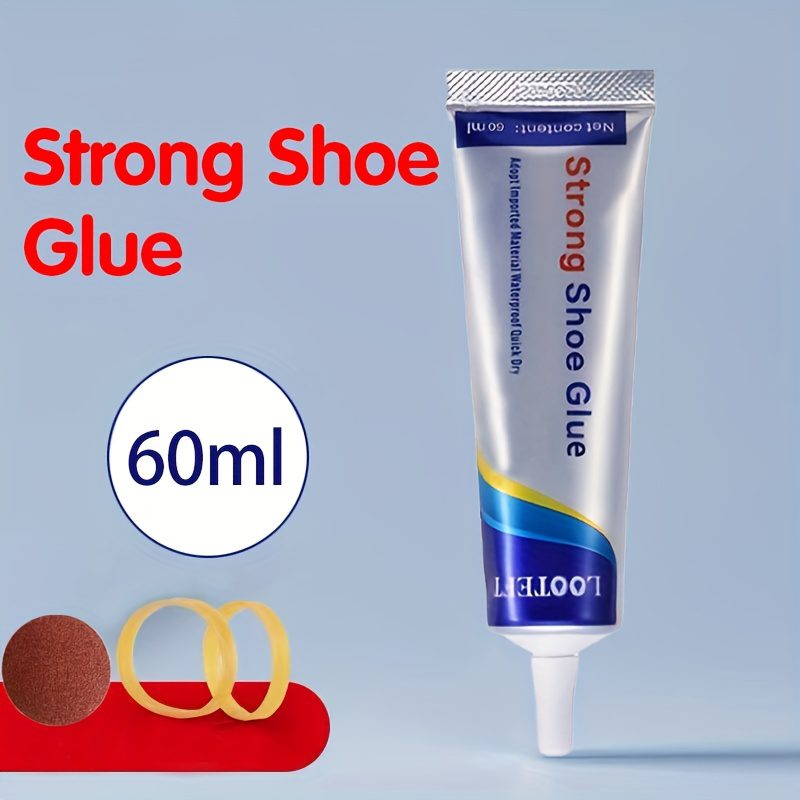 1pc 60ml Strong Shoe Repair Glue - Transparent Flexible Adhesive for Plastic Materials, Quick-Drying Shoe Fix Solution in Tube, Shoe Glue