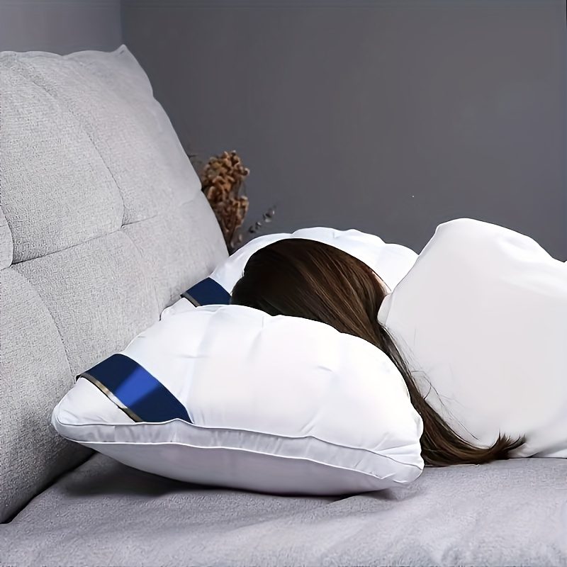 2/1pc Luxury 5-Star Hotel Quality - Deep Sleep Neck Support, High-Density Non-Drooping All-Season with Satin Cover, 100% Polyester Filling, Hand Wash & Vacuum Compression Packaging for Home Decor - Image 7